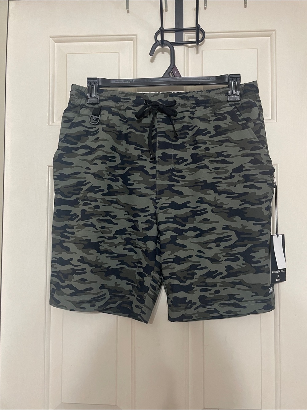 Kenneth Cole Olive and Black Camo Active Shorts